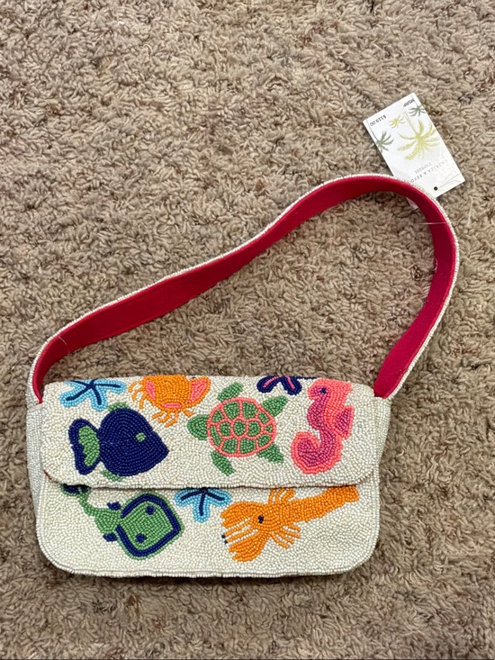 T.J.Maxx Handbags - Multiple Fish Motif Beaded Purse